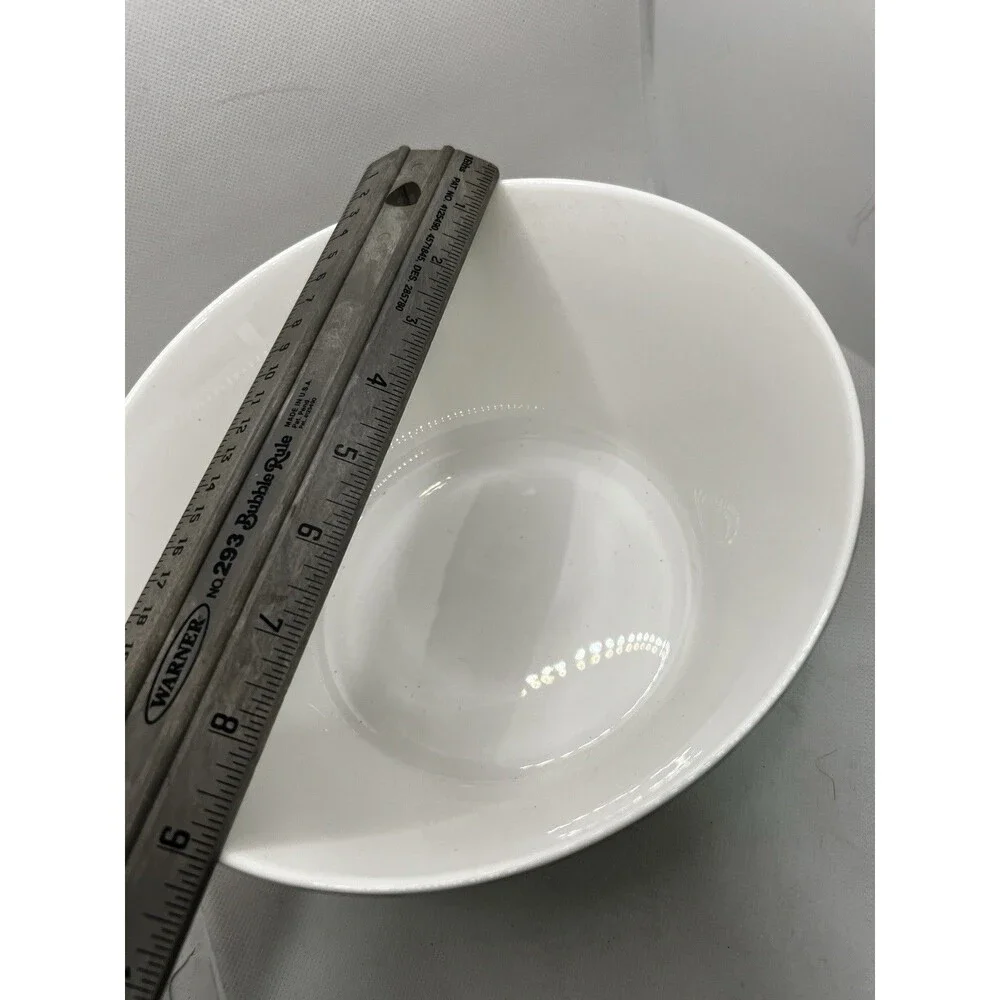 Crate & Barrel ITO Black White Porcelain Serving Bowl